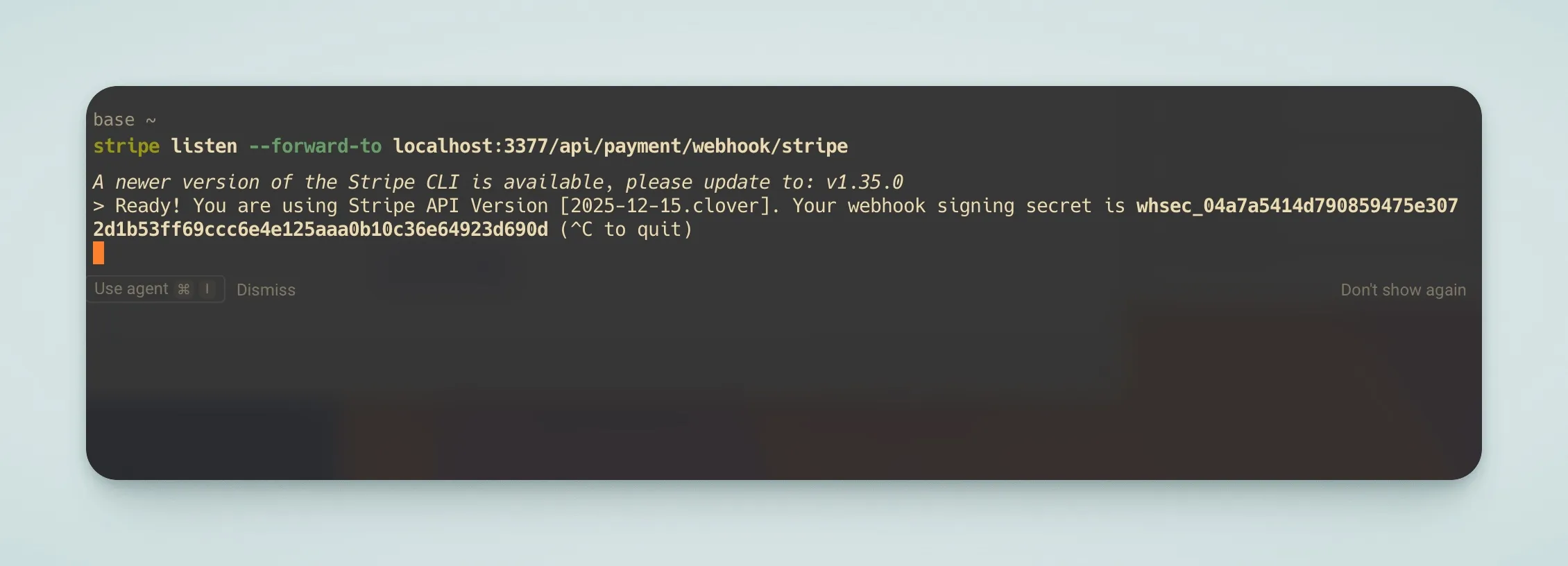 Stripe Webhook Secret
